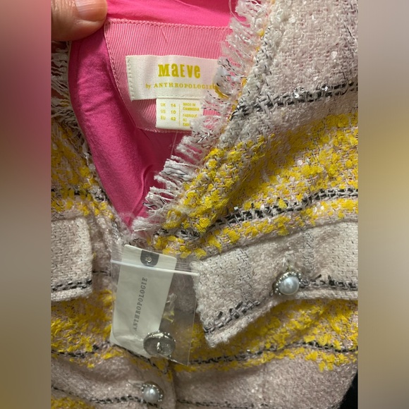 Anthropology Maeve Tweed Mini Dress sz10 - Picture 5 of 9
